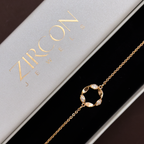 Floral charm bracelet in a Zircon Jewels gift box