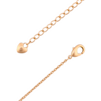 Close-up of the lobster clasp and adjustable extender chain