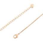 Lobster clasp and adjustable extender chain detail