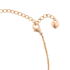 Extension chain with heart-shaped end charm