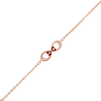 Delicate chain bracelet featuring infinity symbol and enamel evil eye