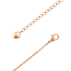 Lobster clasp and adjustable chain detail on bracelet