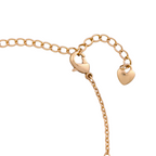 Adjustable extension chain with heart end detail