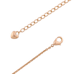 Lobster clasp detail on gold-plated charm bracelet