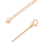 Lobster clasp detail on adjustable gold bracelet