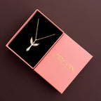 Winged pendant necklace in a Zircon Jewels gift box