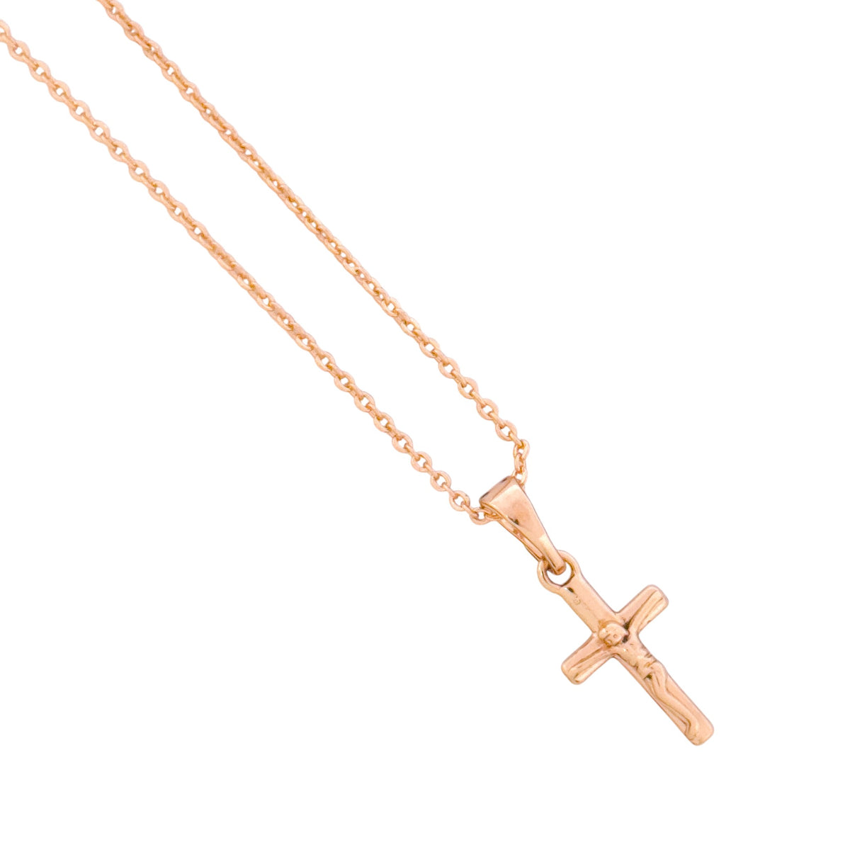 Close-up of the cross pendant detail