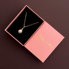 Teardrop pendant necklace in a Zircon Jewels gift box